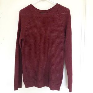 Wet Seal Burgundy Maroon Knit Sweater